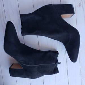 steven leandra block heel ankle booties